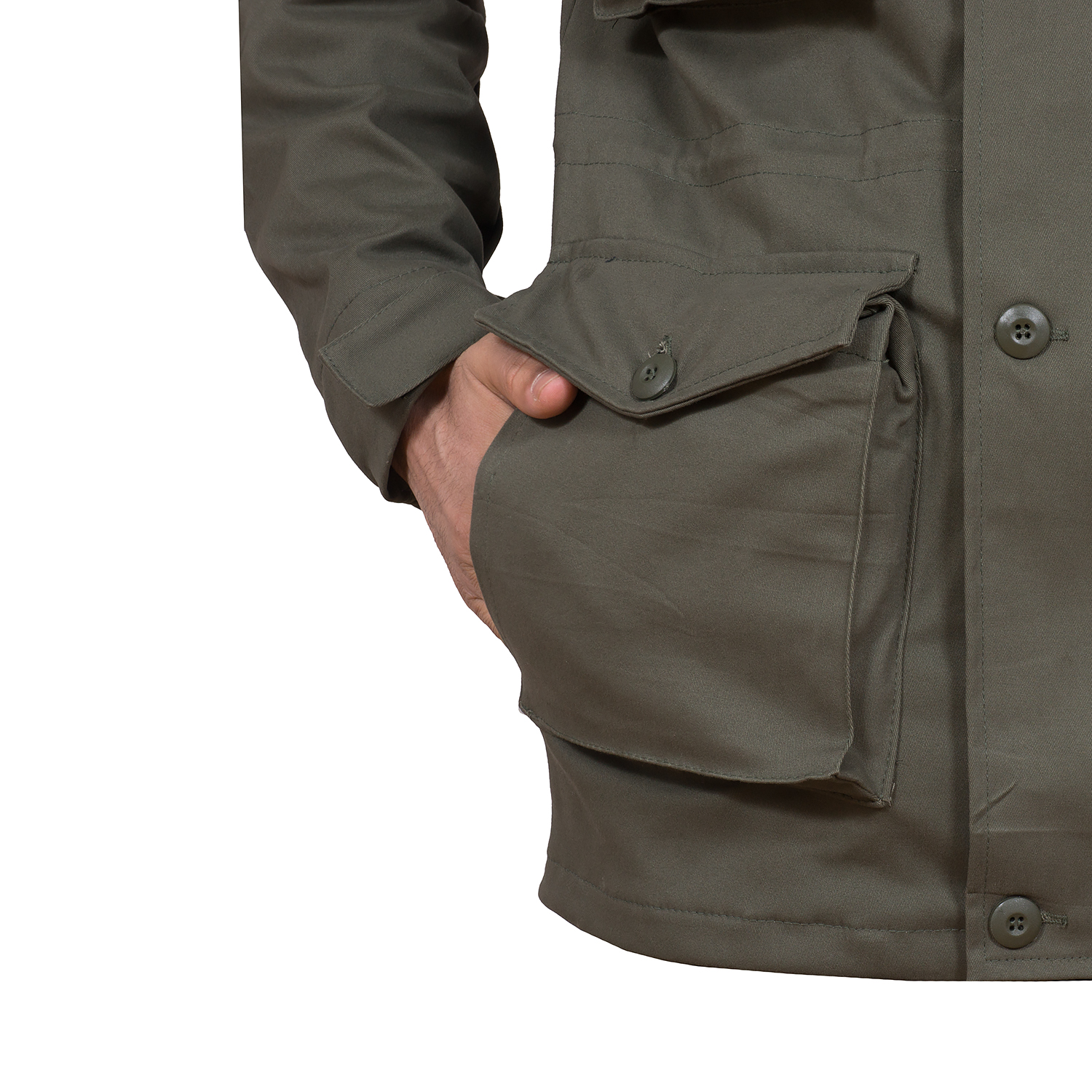 Куртка “Смок” (хаки, хлопок) оптом и в розницу