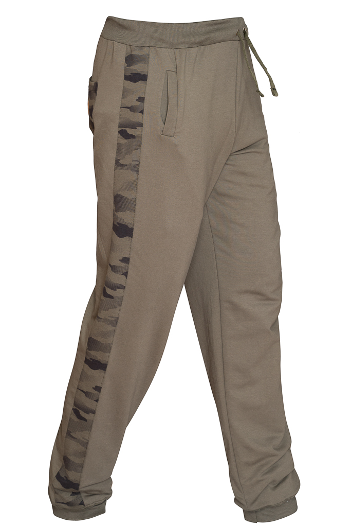 Трикотажные брюки "Хаки комби" оптом и в розницу